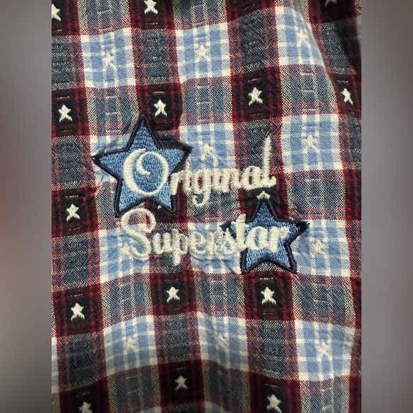 Disney Jerry Leigh Blue and Red Plaid Shirt size 22W/24W - Picture 3 of 16